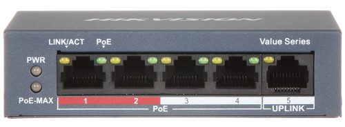 SWITCH PoE DS-3E0105P-E/M(B) 5-PORTOWY Hikvision-1154886