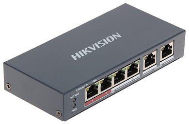 Switch PoE DS-3E0106P-E/M 6-PORTOWY Hikvision-1158112