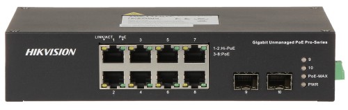 SWITCH PoE DS-3T0510HP-E/HS 8-PORTOWY + 2 x SFP Hikvision-1188160