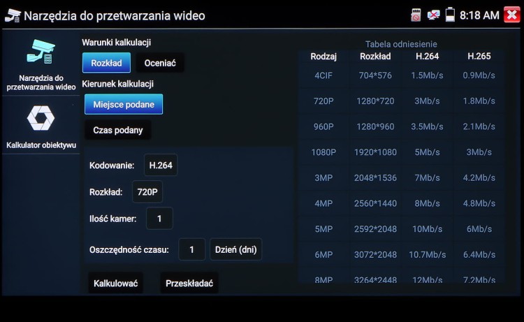 WIELOFUNKCYJNY TESTER CCTV CS-H7-50H-1193692