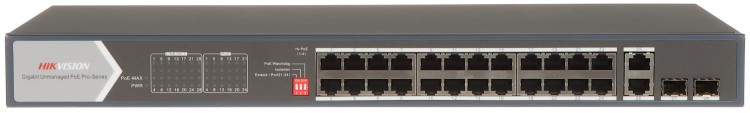 SWITCH POE DS-3E0528HP-E 24-PORTOWY SFP Hikvision-1199394