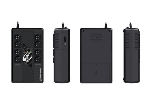 UPS POWERWALKER LINE-INTERACTIVE 1000VA MS 8X 230V PL, RJ45 IN/OUT, USB HID, ŁADOWARKA-1161370