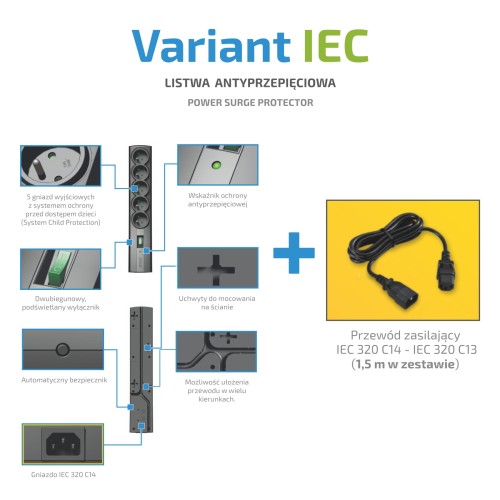 LISTWA ANTYPRZEPIĘCIOWA EVER VARIANT IEC-1158746