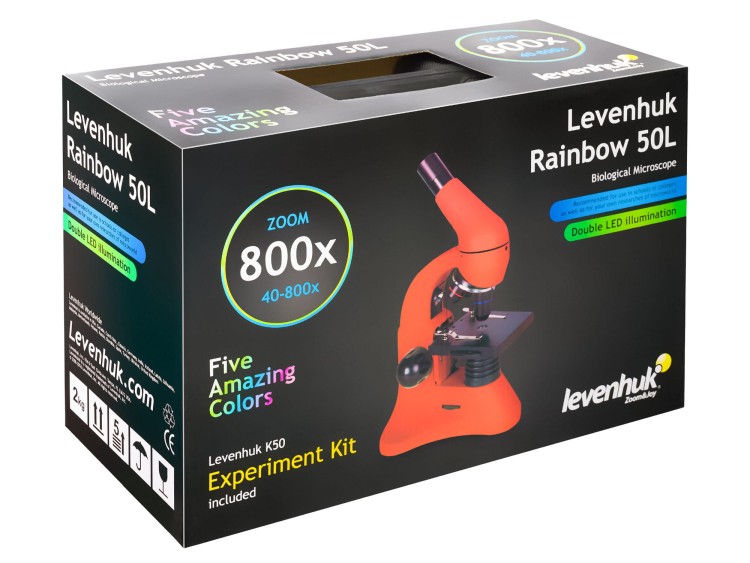 (PL) Mikroskop Levenhuk Rainbow 50L Azure\Lazur-1439052