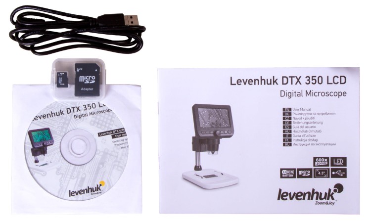Mikroskop cyfrowy Levenhuk DTX 350 LCD-1439584