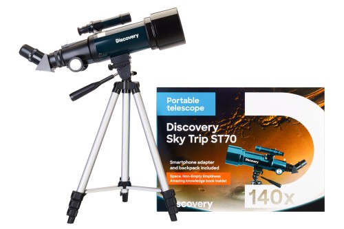 (PL) Teleskop Discovery Sky Trip ST70 z książką-1433255