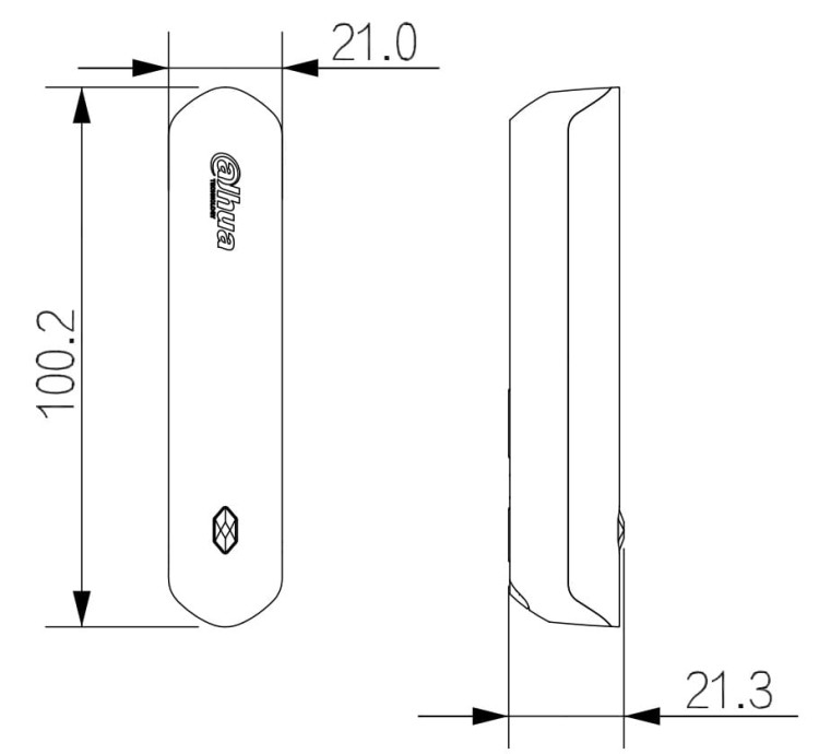 BEZPRZEWODOWY KONTAKTRON ARD323-W2(868) DAHUA-1318994