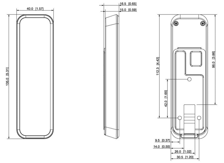 CZYTNIK ZBLIŻENIOWY Z KLAWIATURĄ ASR2201A DAHUA-1325158