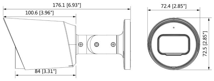 KAMERA AHD, HD-CVI, HD-TVI, PAL HAC-HFW1800T-A-0280B - 8.3Mpx 2.8mm DAHUA-1332967