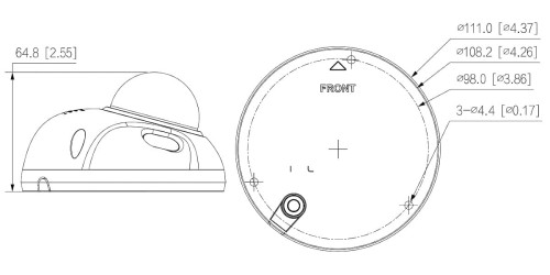 KAMERA WANDALOODPORNA IP IPC-HDBW3541F-AS-0280B-S2 - 5Mpx 2.8mm DAHUA-1446571