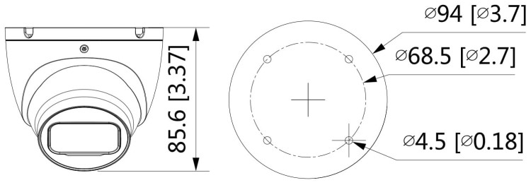 KAMERA IP IPC-HDW1530T-0280B-S6 - 5Mpx 2.8mm DAHUA-1322202