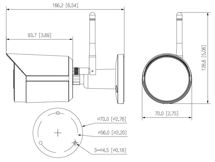 KAMERA IP IPC-HFW1230DS-SAW-0280B Wi-Fi - 1080p 2.8mm DAHUA-1361597