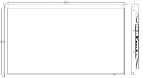 MONITOR HDMI, DP, VGA, AUDIO, USB, RJ45 LM49-S400 49" - 4K UHD DAHUA-1324009