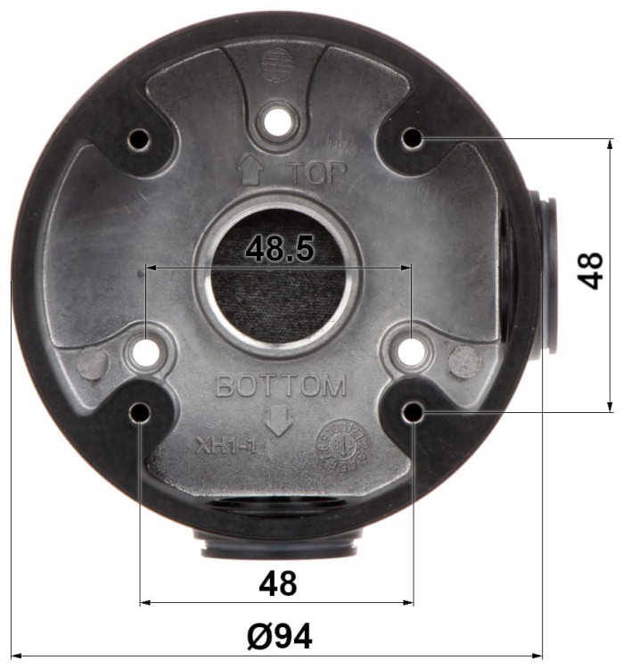 UCHWYT SUFITOWY DO KAMER KULISTYCH PFA13A-E-BLACK DAHUA-1341502