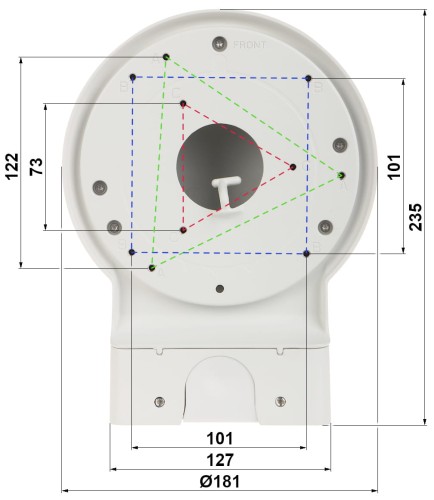 UCHWYT DO KAMER KULISTYCH PFB211W DAHUA-1330545