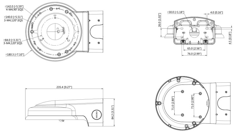 UCHWYT DO KAMER KULISTYCH PFB211W DAHUA-1330544