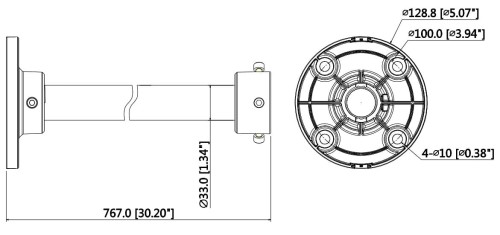 UCHWYT SUFITOWY KAMERY PFB220C DAHUA-1337872