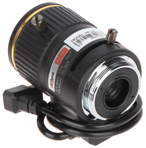 OBIEKTYW ZOOM IR MEGA-PIXEL PFL2712-E6D 2.7... 12mm DC DAHUA-1332313