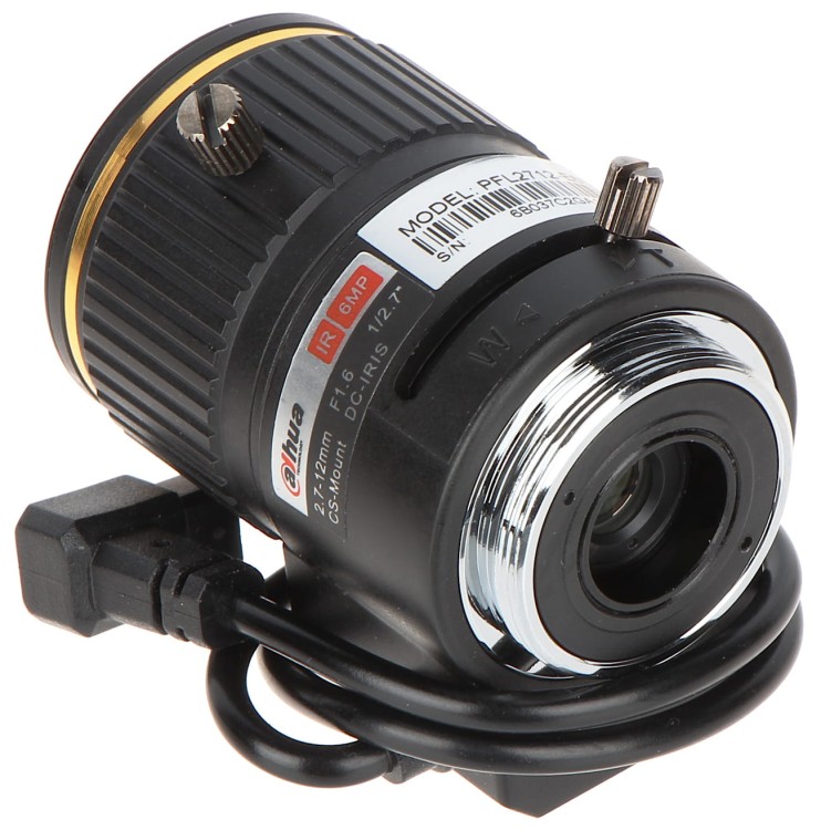 OBIEKTYW ZOOM IR MEGA-PIXEL PFL2712-E6D 2.7... 12mm DC DAHUA-1332313