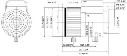 OBIEKTYW ZOOM IR MEGA-PIXEL PFL2712-E6D 2.7... 12mm DC DAHUA-1332315