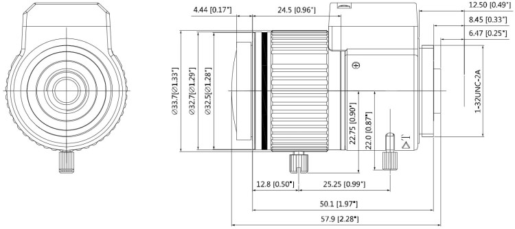 OBIEKTYW ZOOM IR MEGA-PIXEL PFL2712-E6D 2.7... 12mm DC DAHUA-1332315
