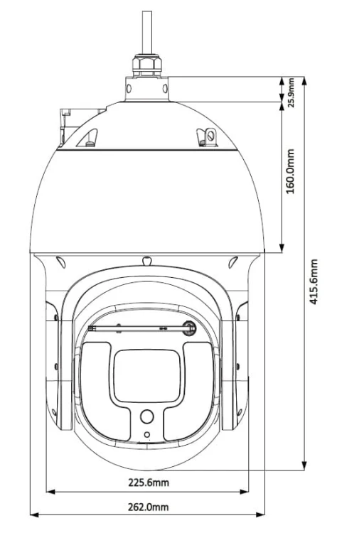 KAMERA IP SZYBKOOBROTOWA ZEWNĘTRZNA SD8A440-HNF-PA - 4Mpx, 5.6... 223mm DAHUA-1323955