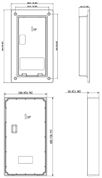 OBUDOWA PODTYNKOWA VTM116-01 DAHUA-1335015