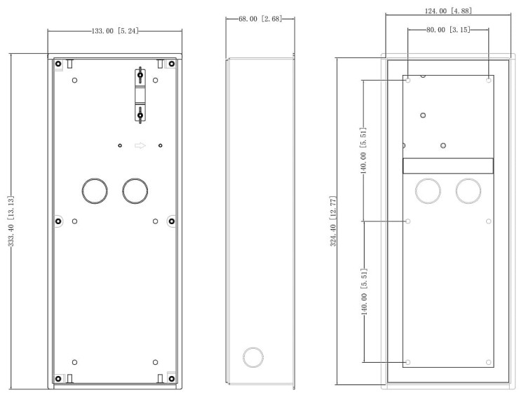 OBUDOWA PODTYNKOWA VTM128 DAHUA-1334513