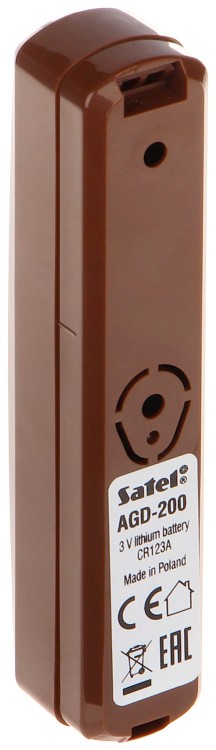 BEZPRZEWODOWA CZUJKA ZBICIA SZKŁA AGD-200-BR SATEL-1339662