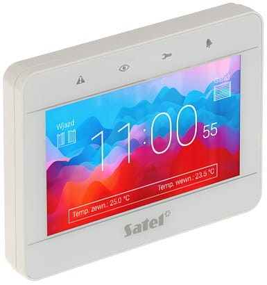 KLAWIATURA GRAFICZNA DO CENTRALI ALARMOWEJ INT-TSG2-W SATEL-1326066