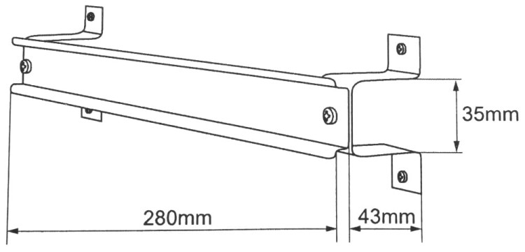 SZYNA MONTAŻOWA DIN TS-35 OMI-5-DIN DO OBUDOWY OMI-5 SATEL-1347784