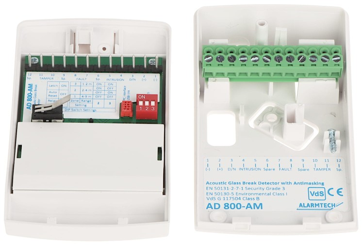 CZUJKA AKUSTYCZNA ZBICIA SZKŁA AD800-AM ALARMTECH-1326013