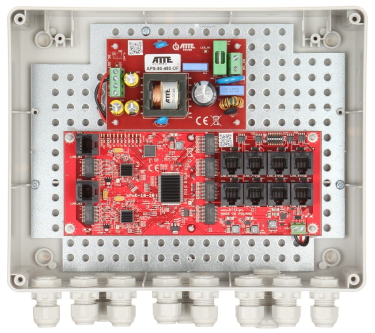 SWITCH POE IP-8-20-L2 8-PORTOWY ATTE-1331717