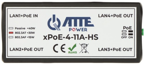 SWITCH POE, EXTENDER XPOE-4-11A-HS 4-PORTOWY ATTE-1329022