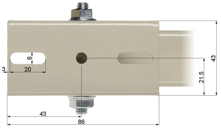 UCHWYT OBUDOWY NA SŁUP BRP-20W-1354048