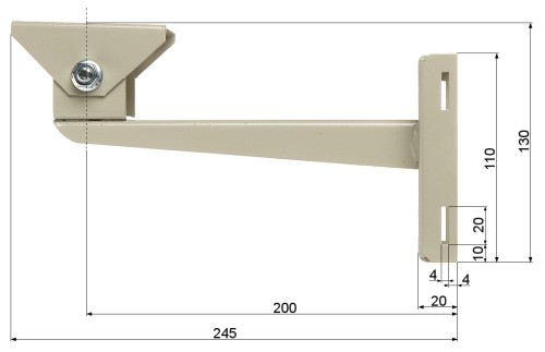 UCHWYT OBUDOWY NA SŁUP BRP-20W-1354047