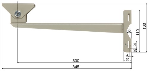 UCHWYT OBUDOWY NA SŁUP BRP-30W-1354056
