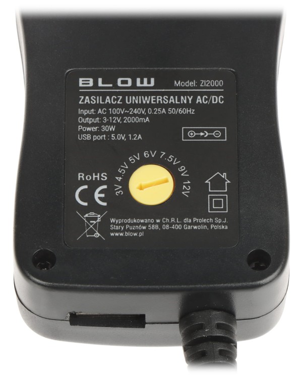 ZASILACZ IMPULSOWY 3-12V/2A/BL USB-1445821