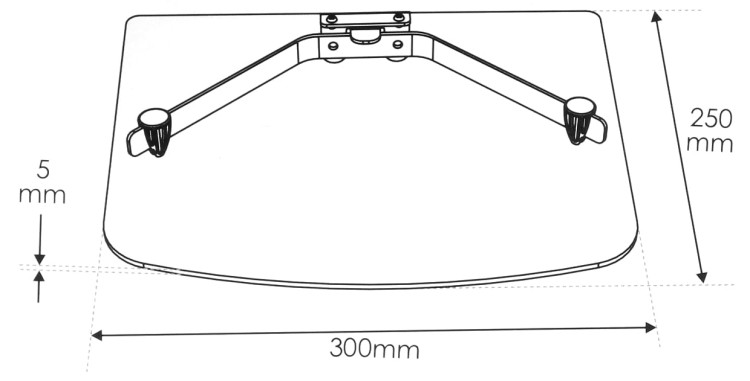 PÓŁKA MULTIMEDIALNA AX-RTV1-1350520