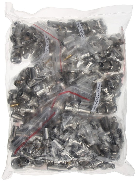 WTYK ZACISKANY BNC-W/ZAC-RG6*P100-1353196