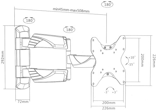 UCHWYT DO TELEWIZORA LUB MONITORA BRATECK-LPA39-223-1349429