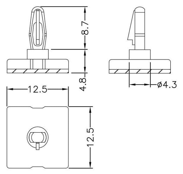 DYSTANS SAMOPRZYLEPNY DS-4.8/3.2-1351665