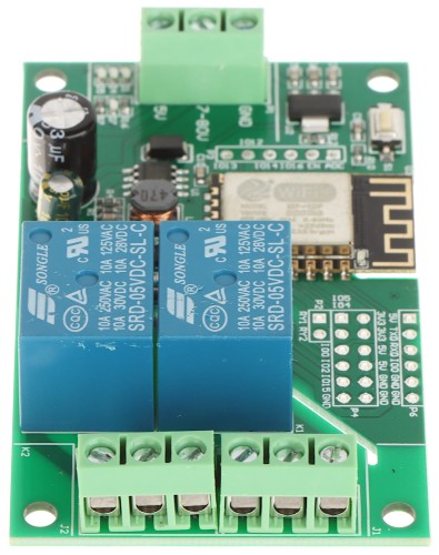 MODUŁ PRZEKAŹNIKOWY ESP12-2R-D8 Wi-Fi-1324310