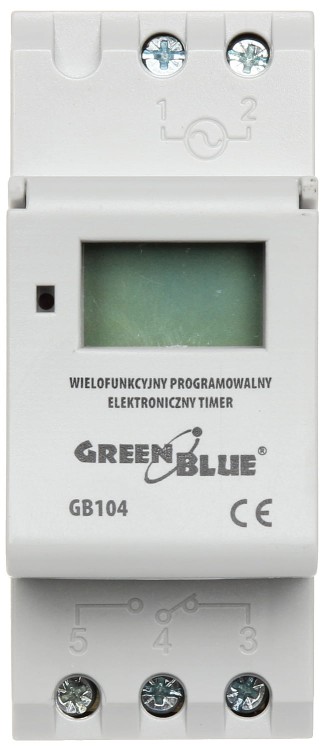 PROGRAMOWALNY ELEKTRONICZNY PRZEŁĄCZNIK CZASOWY GB-104-1347946