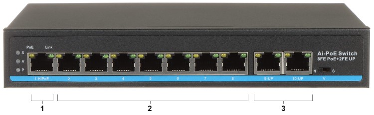 SWITCH POE GTX-A1-10-82 8-PORTOWY-1323823