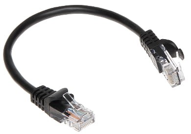 PATCHCORD RJ45/0.2-BLACK 0.2m-1348581
