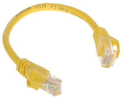 PATCHCORD RJ45/0.2-YELLOW 0.2m-1361779