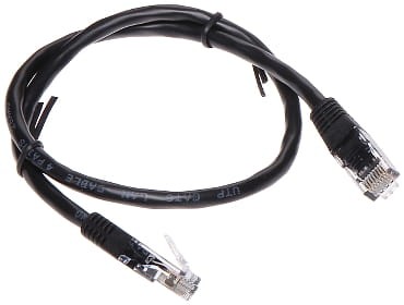 PATCHCORD RJ45/6/0.5-BLACK 0.5m-1350846