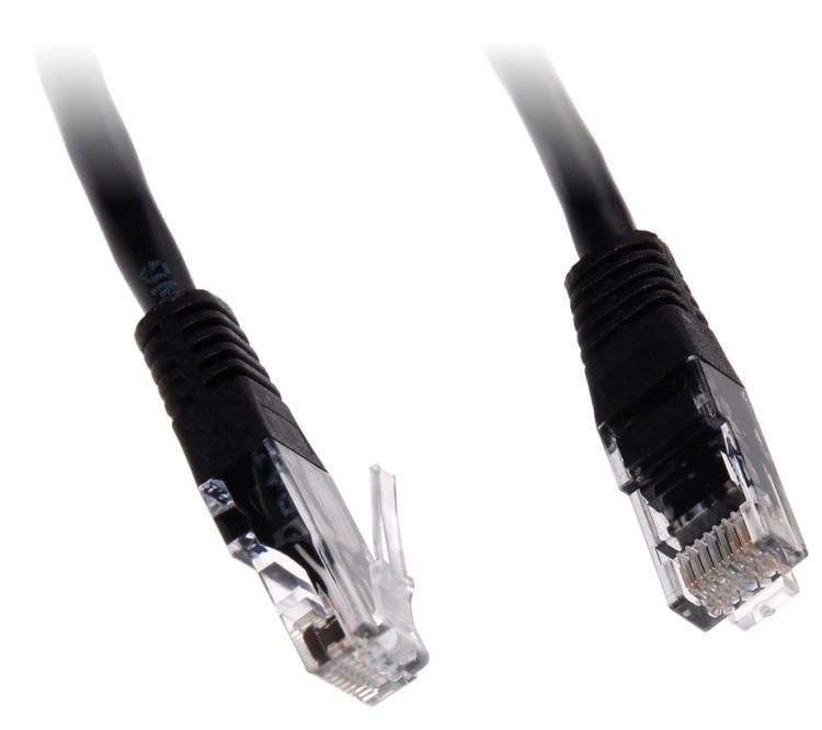 PATCHCORD RJ45/6/0.5-BLACK 0.5m-1350845