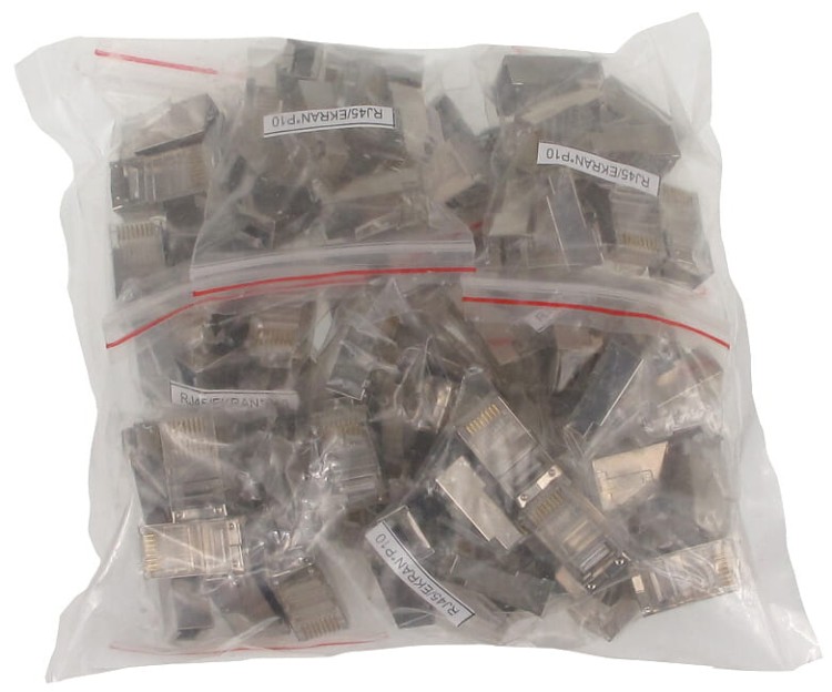WTYK MODULARNY EKRANOWANY RJ45/EKRAN*P100-1353232